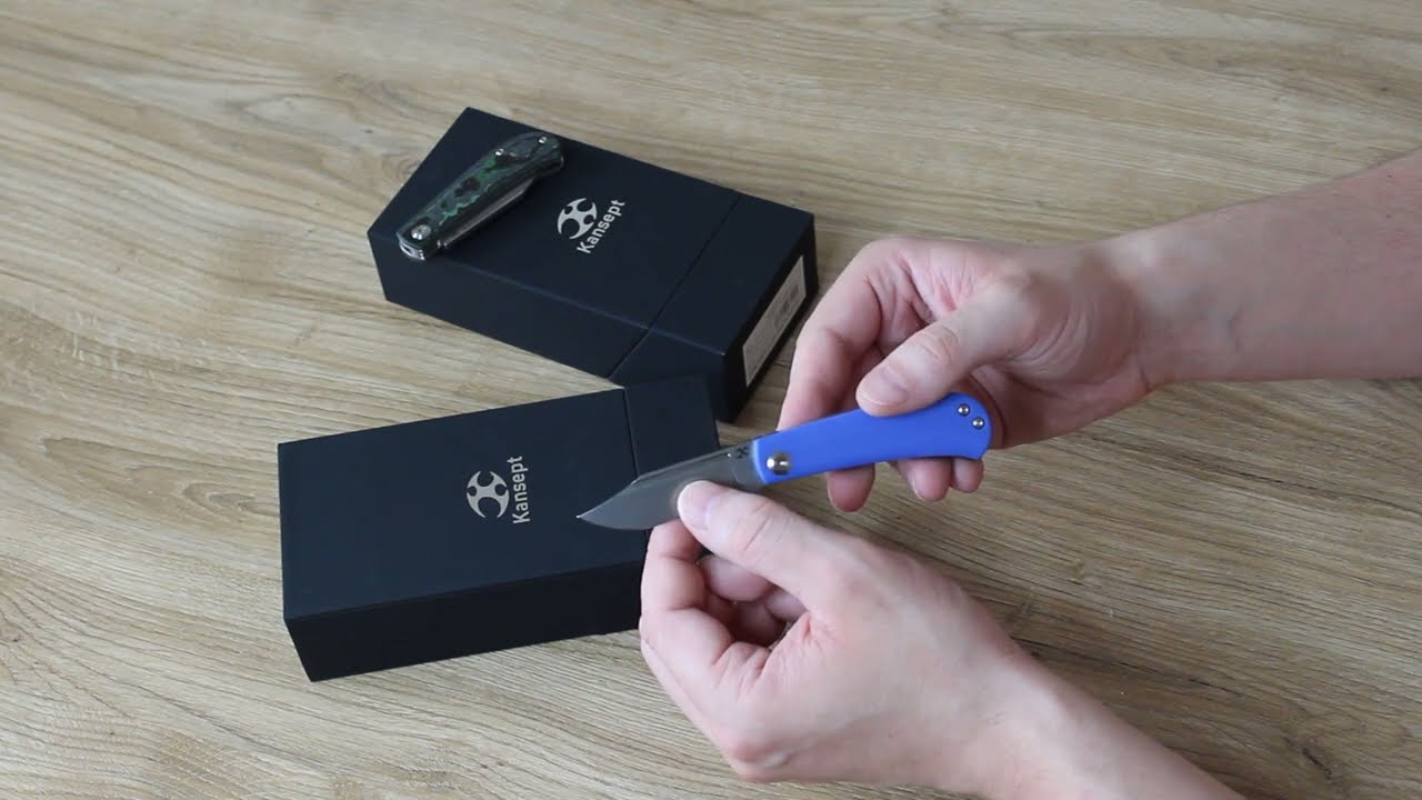 Chinese folding knives Kansept Bevy and Wedge - review