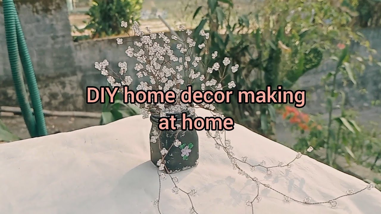 Mini Home Decor DIY ✨ Copper Wire & Beads Craft | Easy Aesthetic Decor| Anjuz vlog  