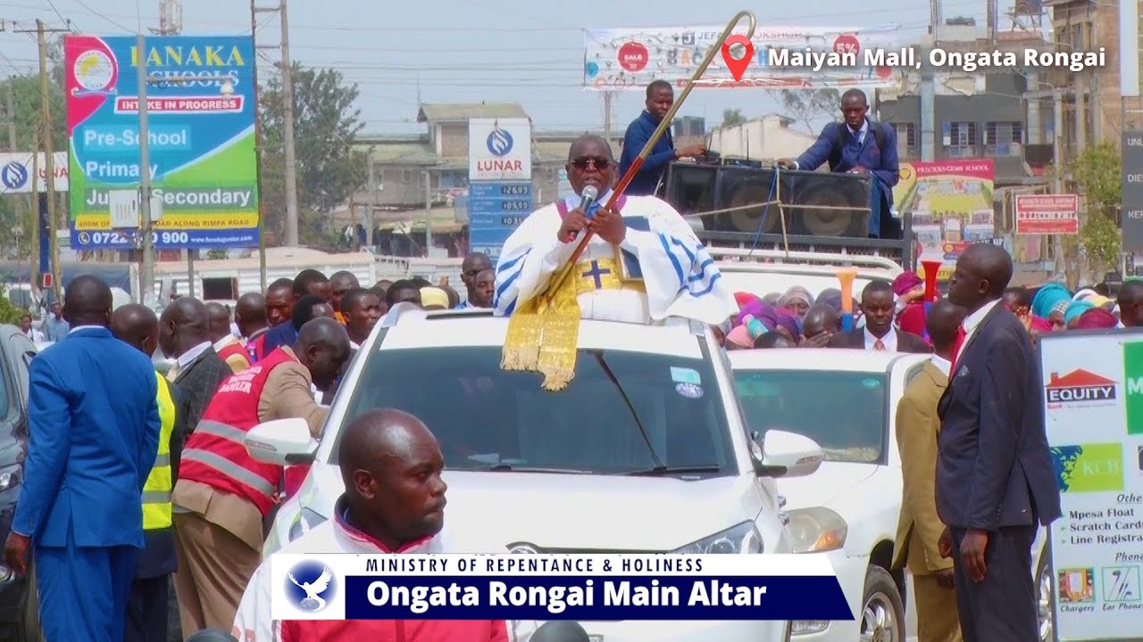 The Grand procession of Ongata Rongai Main Altar to The new Altar opposite Nakel Primary School
