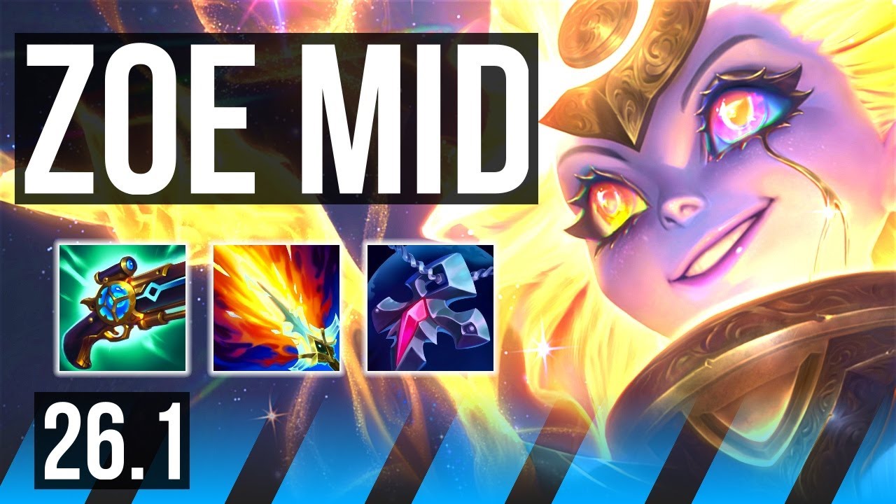 ZOE vs EKKO (MID) | Good KDA: 15/1/5 | KR Master | 26.1
