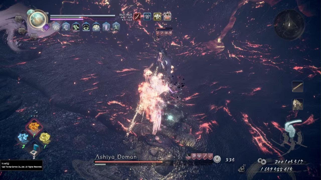 Nioh 2 - Depth 30 clear (6pc Oyamatsumi/5pc Onmyo Austerity+/3pc Tsukuyomi)