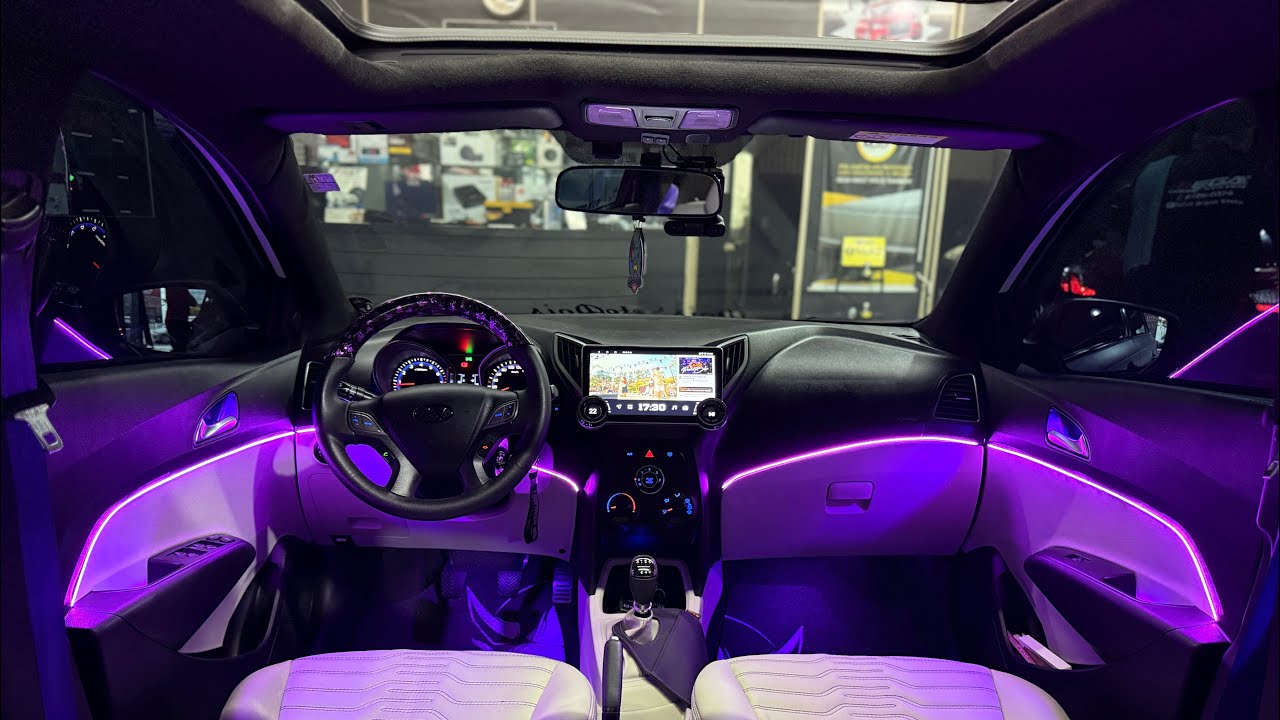 Hyundai HB20 Fita Led RGB Painel + Portas + Assoalhos Pézinhos 