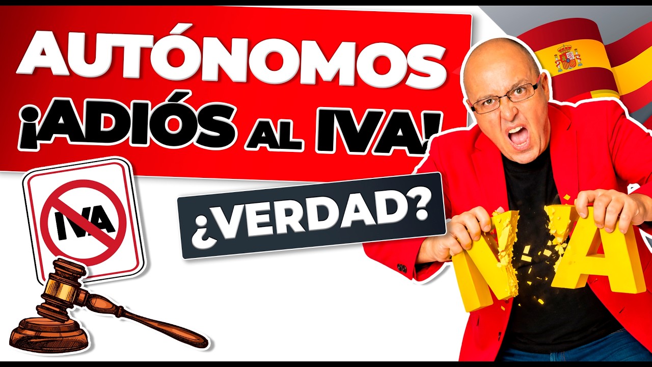 Adi&oacute;s al IVA para cientos de miles de Aut&oacute;nomos y Pymes. IVA FRANQUICIADO. Acuerdo Gobierno-JUNTS