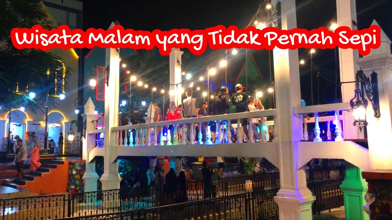 Cantiknya Pahlawan Street Center (PSC) Kota Madiun Malam Hari