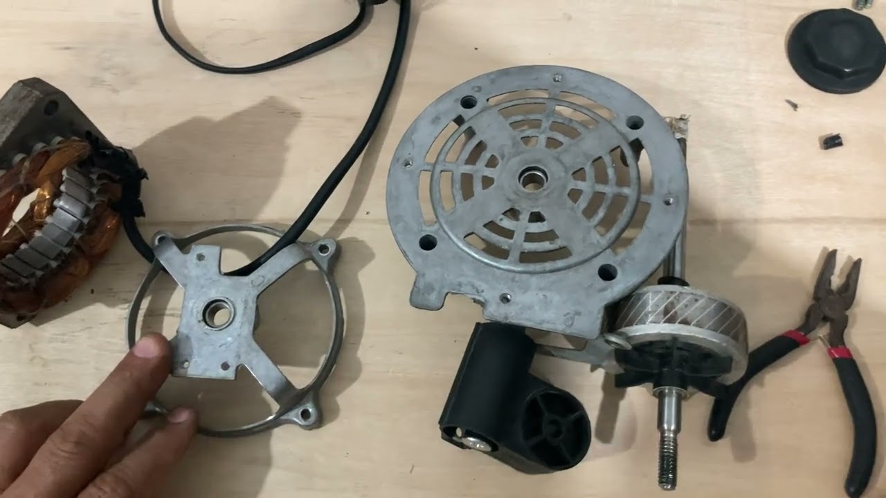 Como cambiar bujes de ventilador chino amarrado muy fácil en un minuto