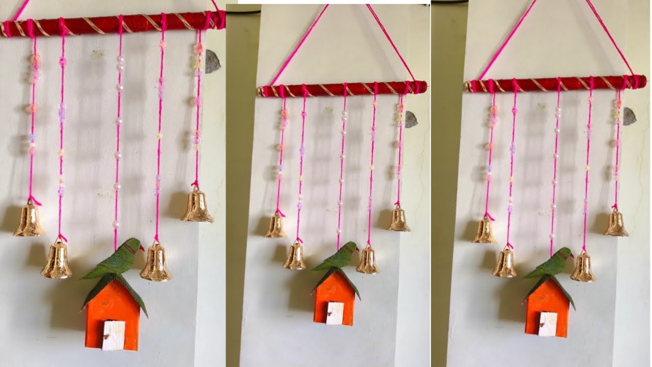 Wall decor Kaise karein | wall hanging kaise banaye @Harshikascreativityks2