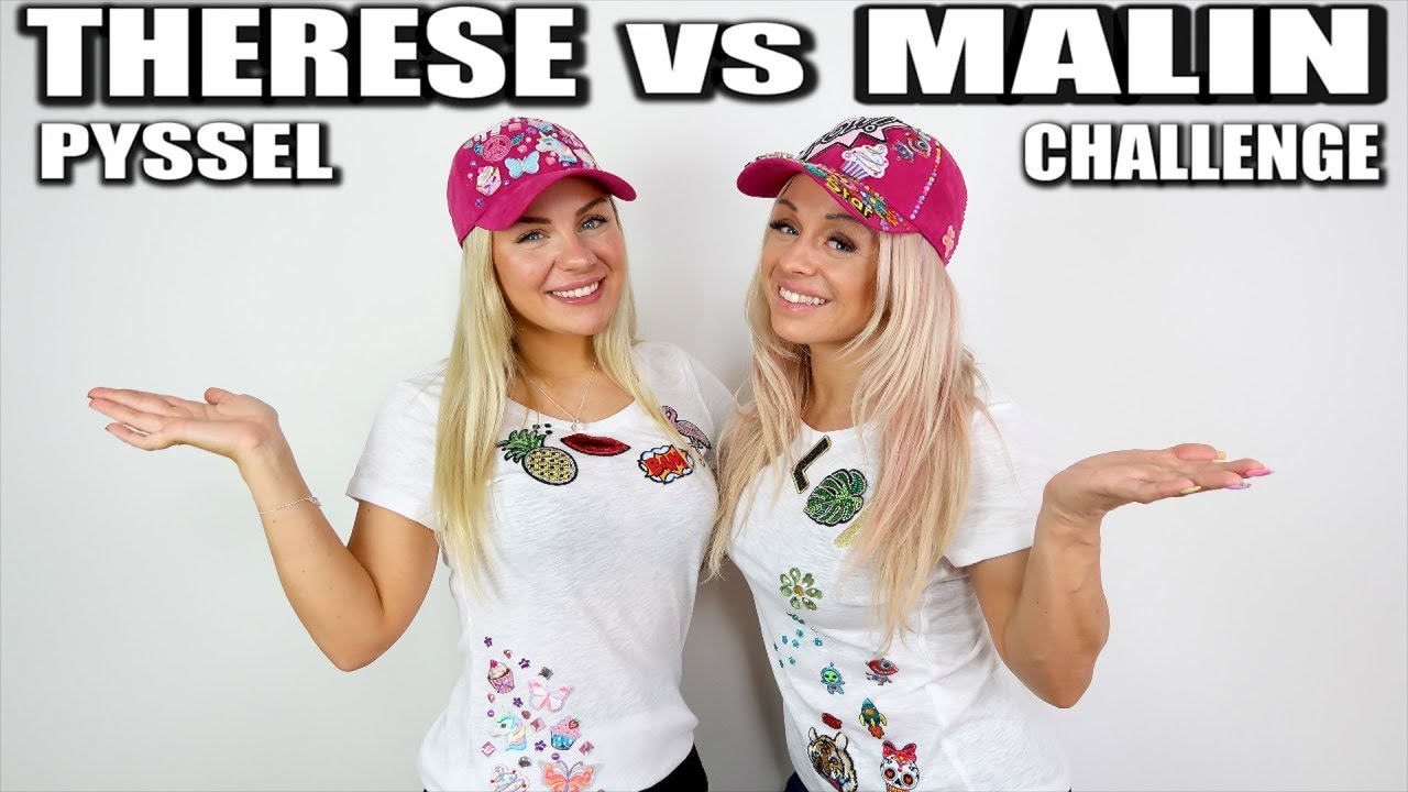 THERESE LINDGREN VS MALIN *DIY PYSSEL CHALLENGE*
