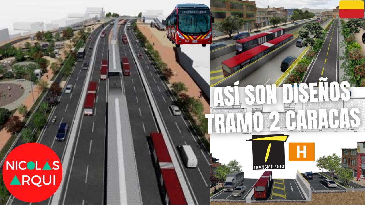 Así son los Diseños del Tramo 2 Troncal TransMilenio Caracas Sur en Bogotá 🇨🇴 - Portal Usme a Yomasa