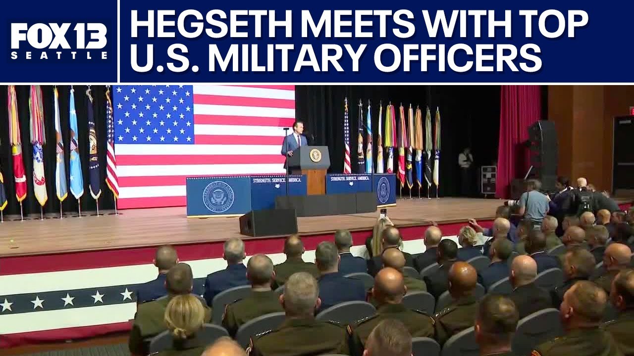 Pete Hegseth meets with top US generals