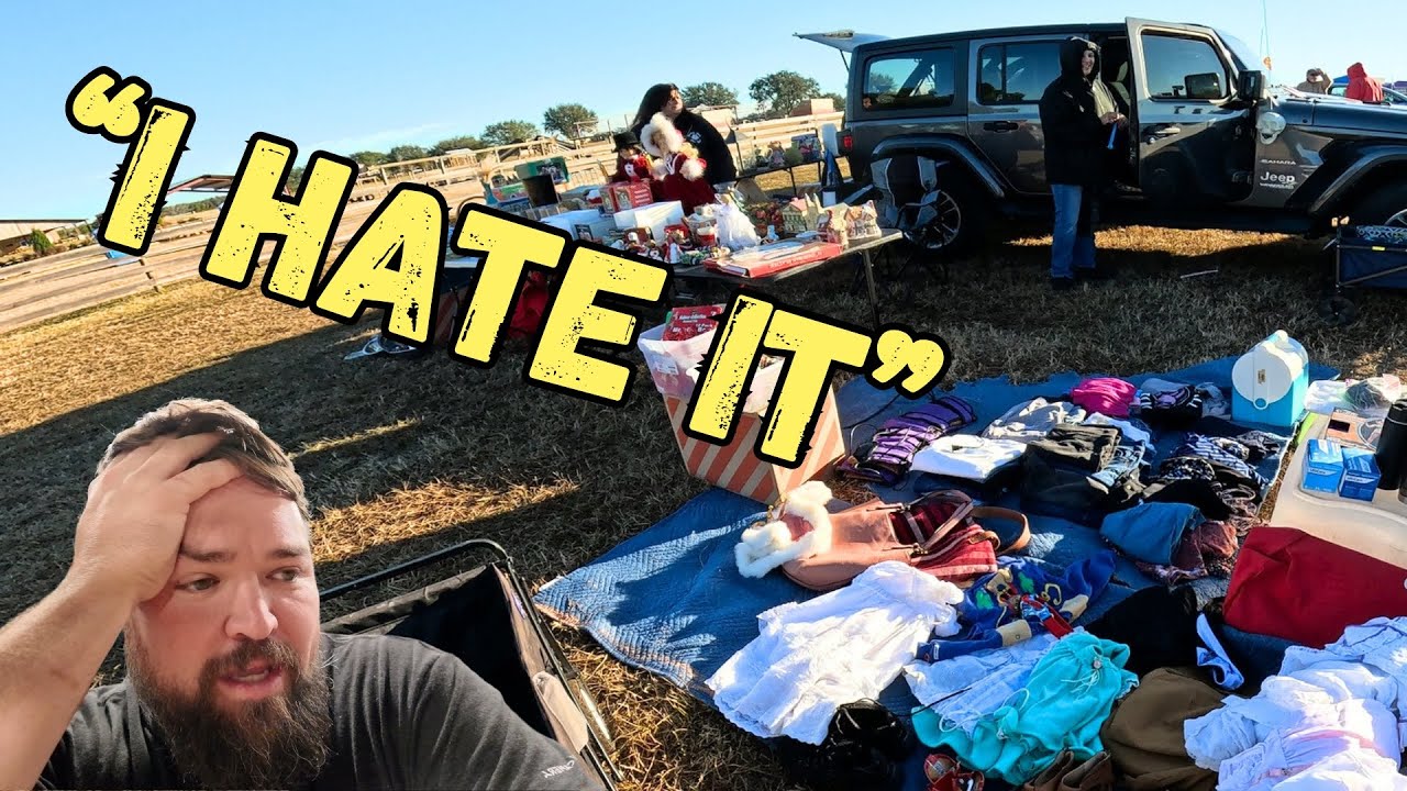 They kept arguing at this flea market...