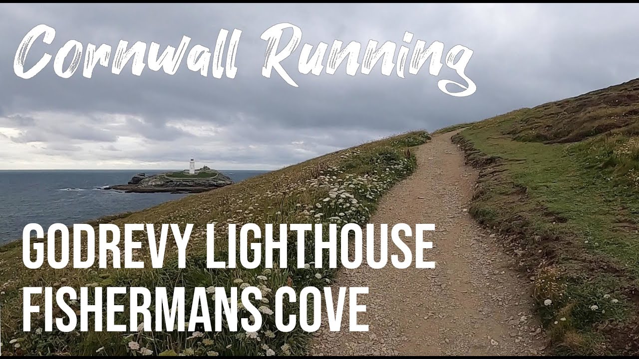 Cornwall Running | Godrevy Lighthouse views with hidden beach