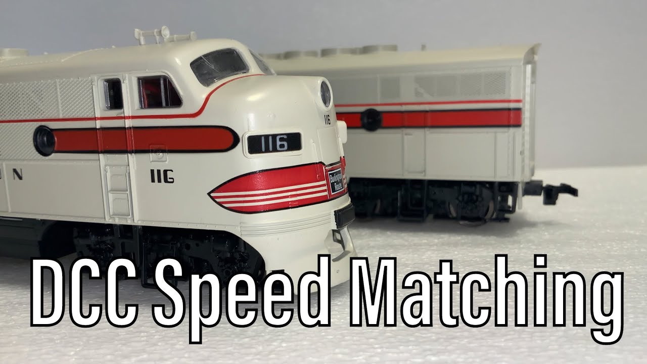 Digital Model Railroading 101 - Lesson 3: Three Point DCC Speed Matching. Simple and Effective!
