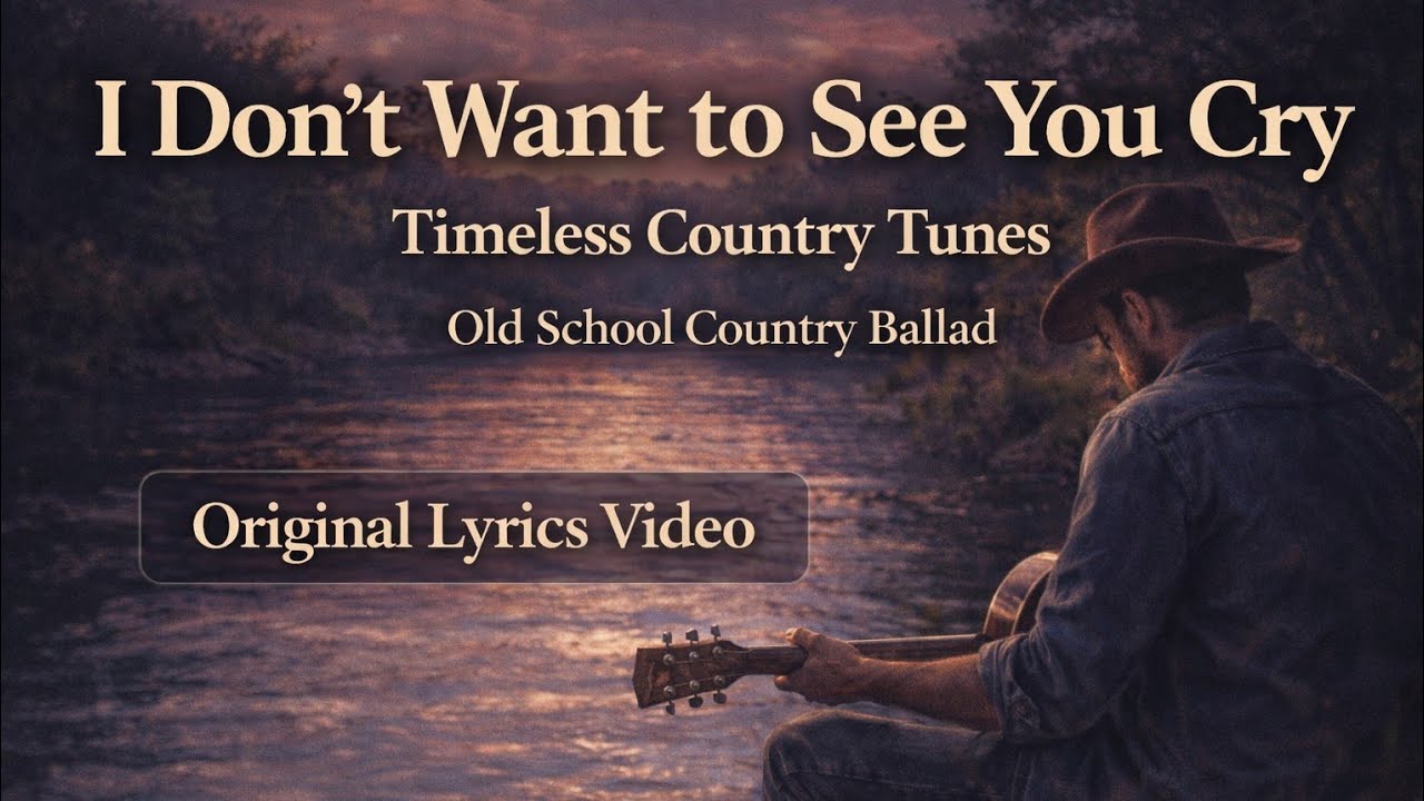 I Don't Want to See You Cry - Timeless Country Tunes | Old School Country Ballad | Lyrics video 