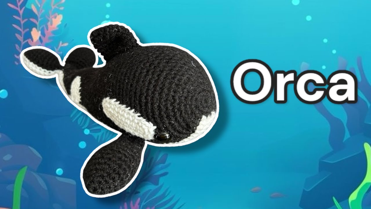 Cómo tejer una Orca #amigurumi paso a paso tutorial #crochet (subtítulos)
