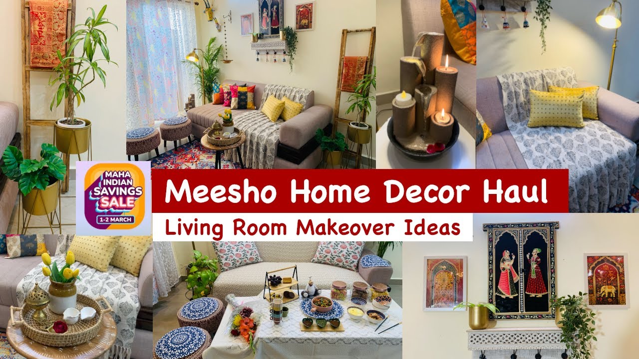 Meesho Home Decor Haul | Simplify Your Space with Best Living Room Makeover Ideas Starting @ Rs 162