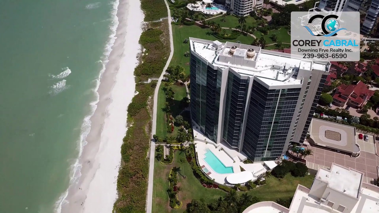 Park Shore Vistas high rise Naples Florida Real Estate drone video