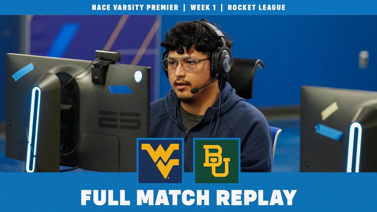 WVU Rocket League vs. Baylor  |  NACE Varsity Premier, Week 1 (Full Replay)