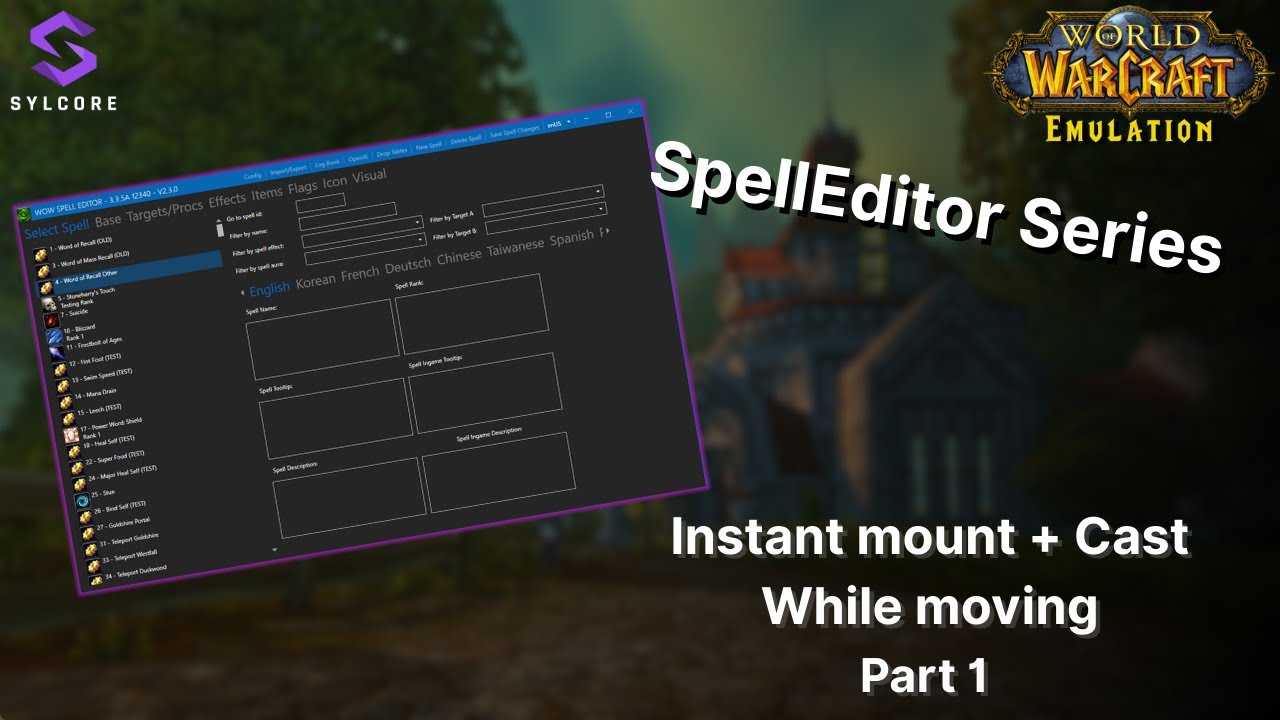 WoW SpellEditor Series | Change Mount Spells - Part 1