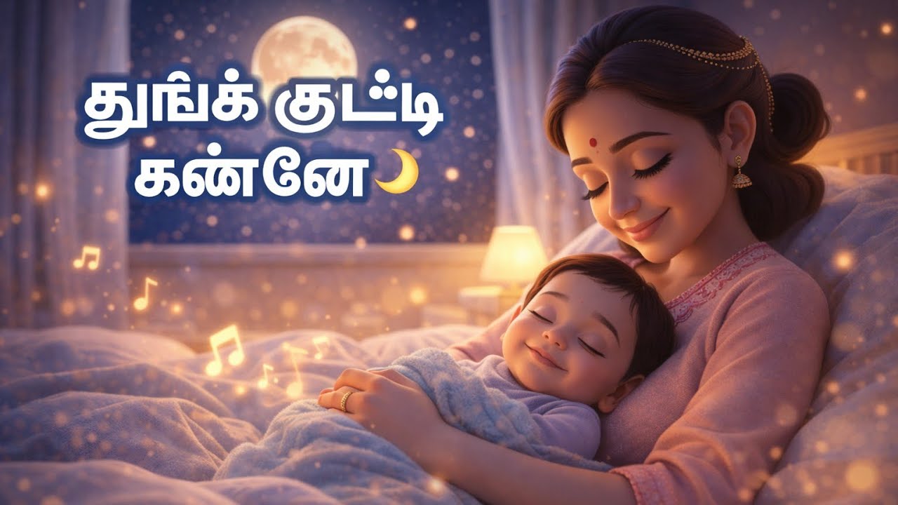 தூங்கு குட்டி கண்ணே 🌙 | Tamil Lullaby for Babies | Baby Sleep Song | Amma Thalattu