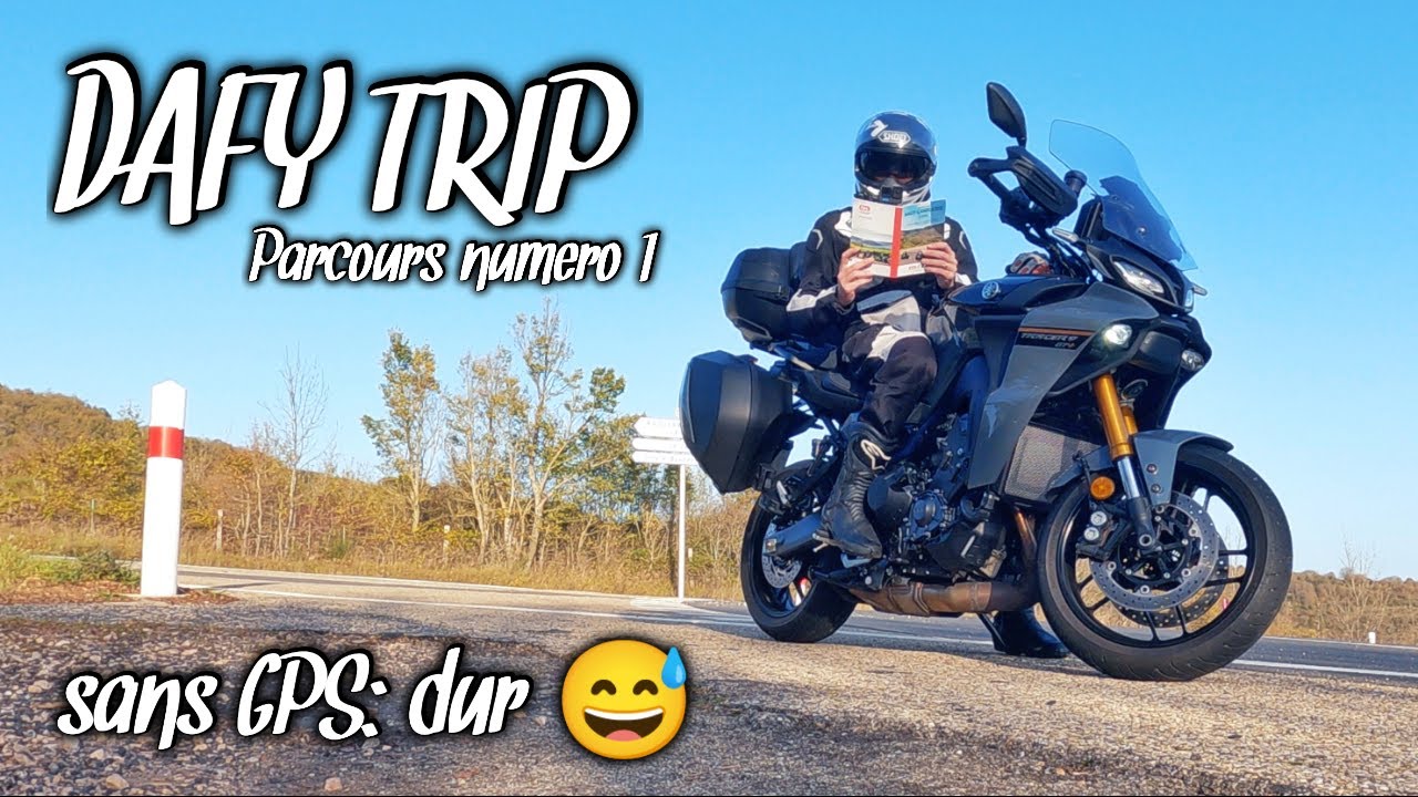 UN ROAD TRIP À L'ANCIENNE: SANS GPS, UN ROADBOOK. Sur les superbes routes du Trip @DAFYMOTOFRANCE