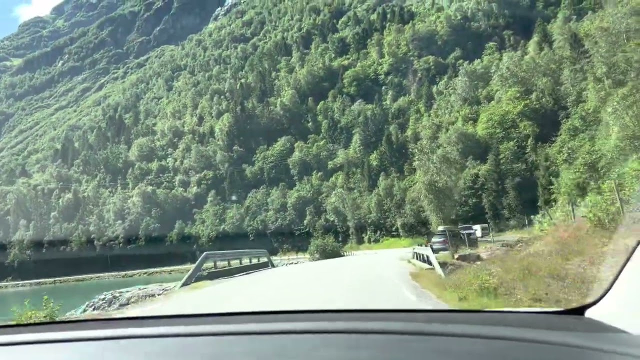 Driving in Norway - Country side roads Stryn