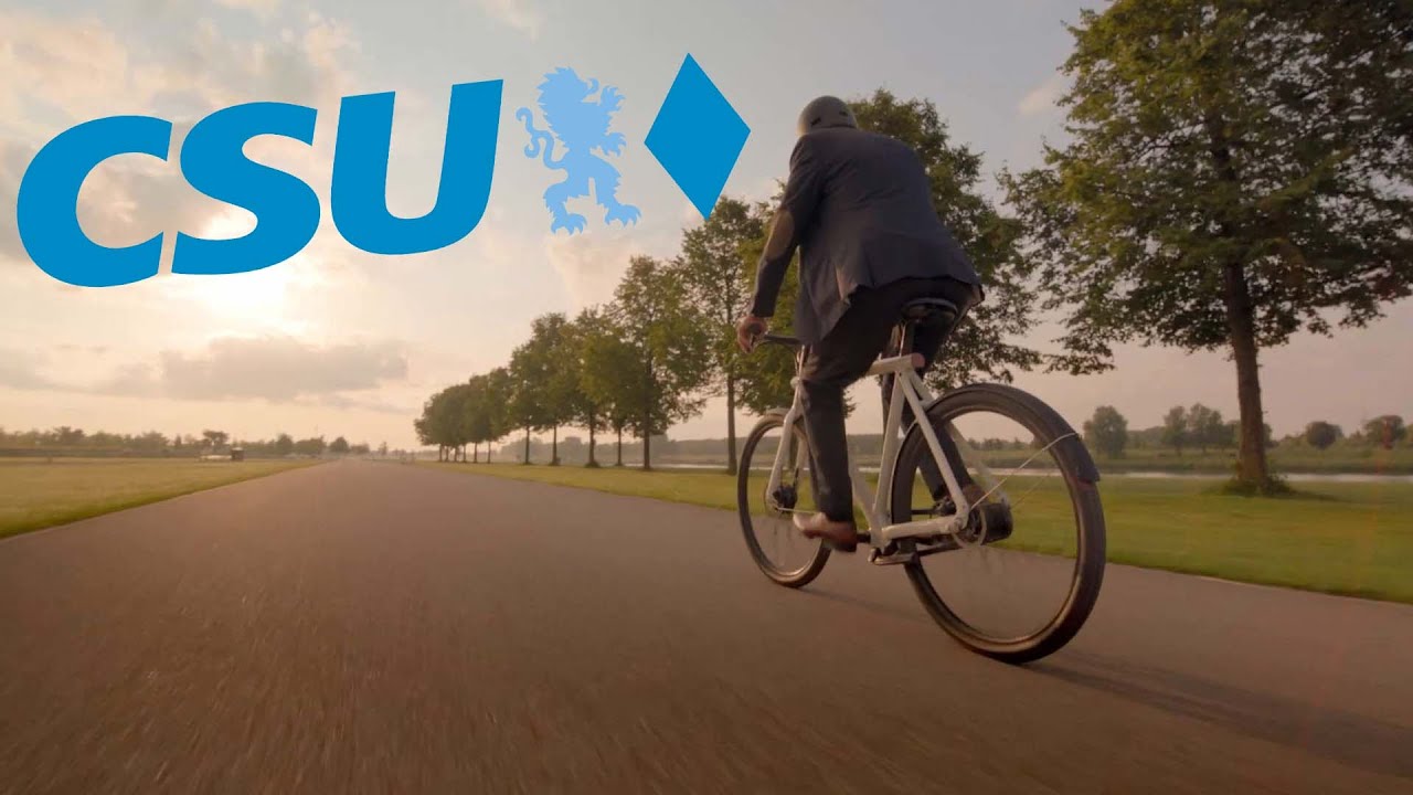 Filmkritik Wahlwerbespots (4): CSU: „Söder auf dem E-Bike. Das ist schlau.“