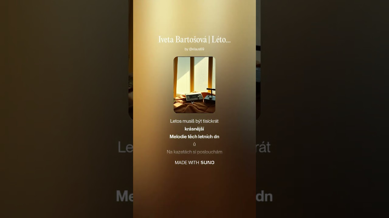 Iveta Bartošová Léto dj numero ai cover