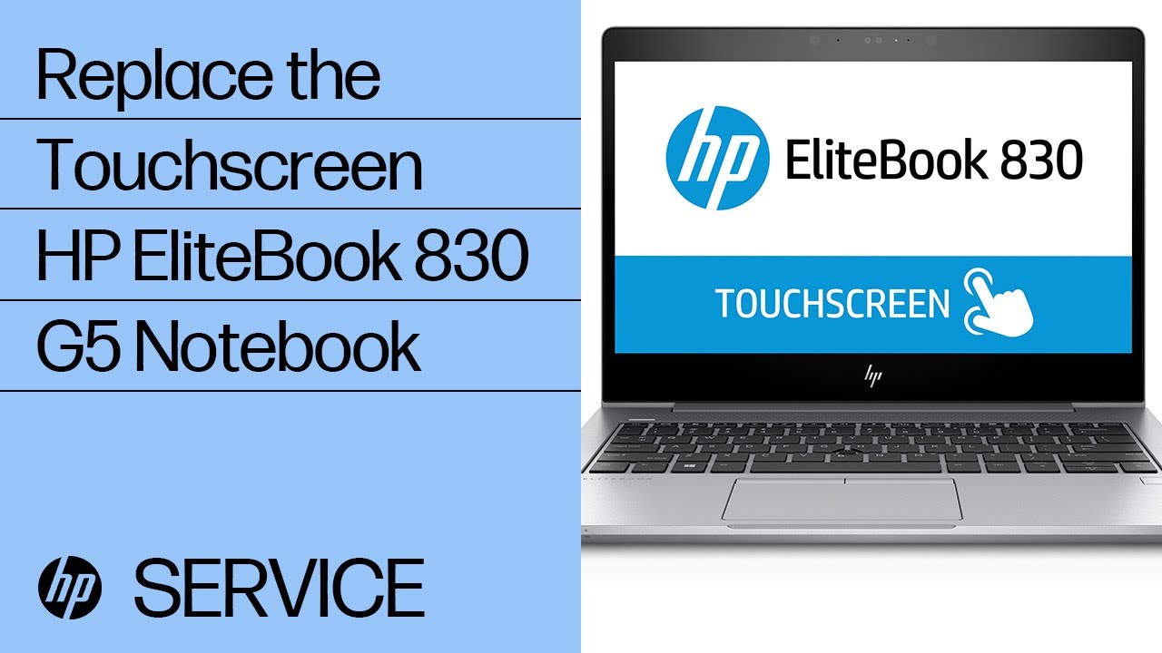 Replace the Touchscreen | HP EliteBook 830 G5 Notebook | HP Support