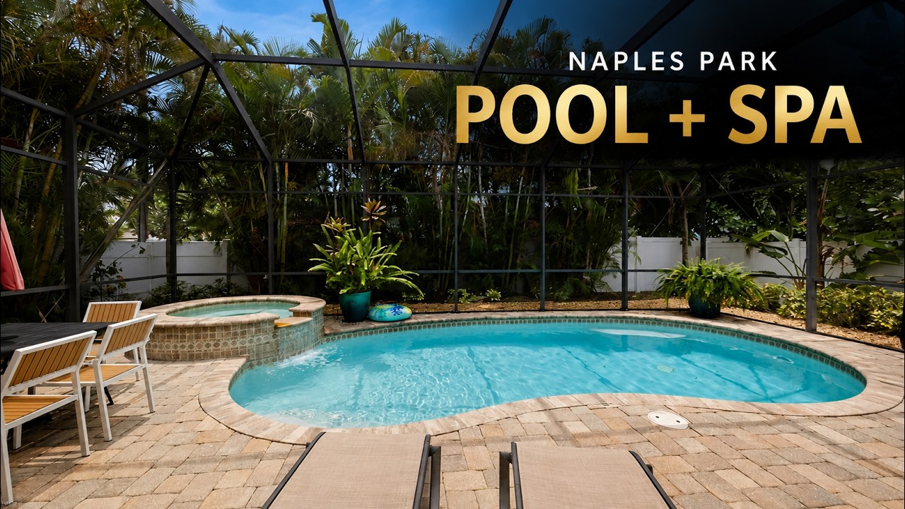 Naples Park Pool Home Near Vanderbilt Beach | 4 Bedrooms