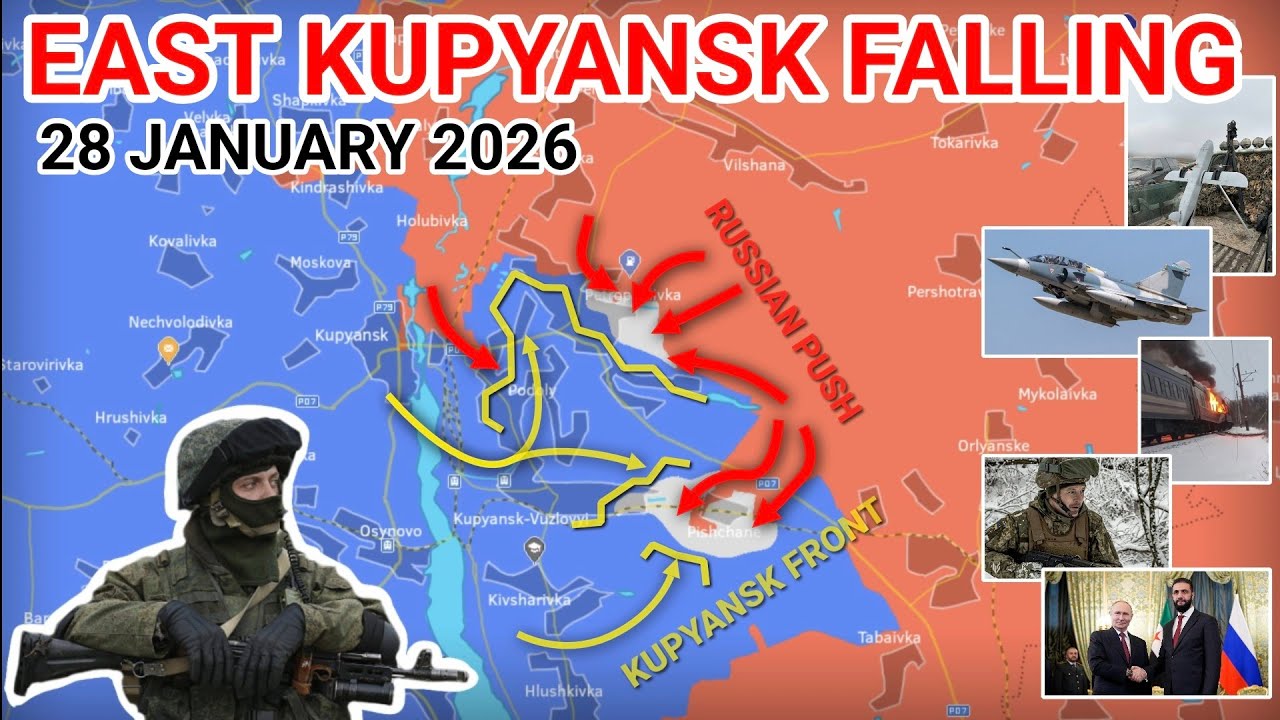 Russia Pushes East of Kupyansk | Encirclement Forms Near Rodynske [28 January 2026]