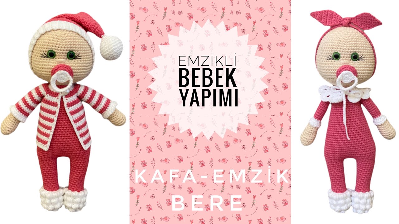 Amigurumi Emzikli Bebek👶 ENGLISH SUBTITLES (Kafa,Emzik,Bere) 2/3