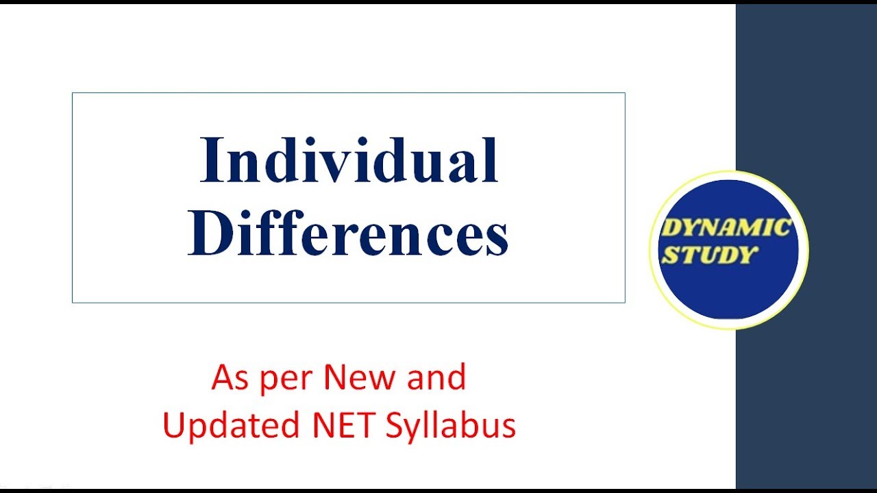 Individual Differences