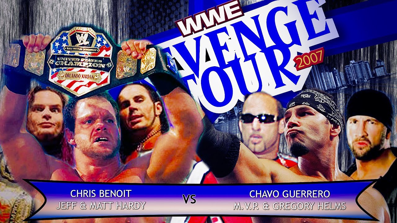 Chris Benoit vs Chavo Guerrero With Jeff and Matt Hardy SmackDown (April 2007)