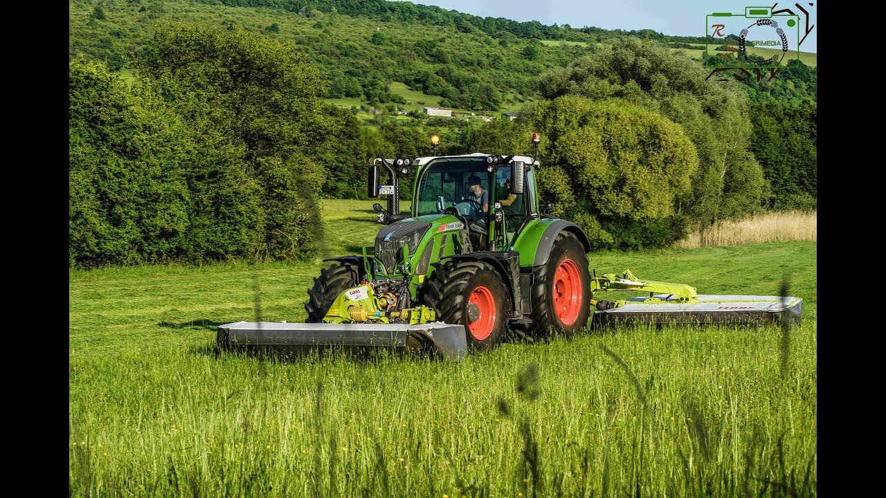 1. Schnitt/ Fendt 724 S4 Nature Green / Claas Disco 3150F / Claas Disco 8500 Trend/ Ersteinsatz