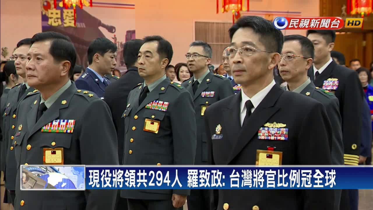 官比兵多！募兵不足額  將軍滿天星－民視新聞