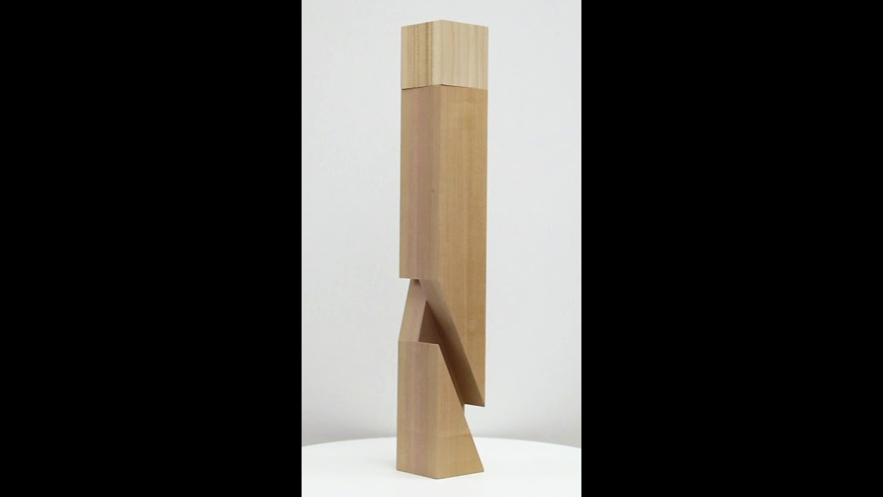 Roland Gebhardt Untitled (LV0081.020), 2019, Carved poplar,  26 x 3.75 x 3.75