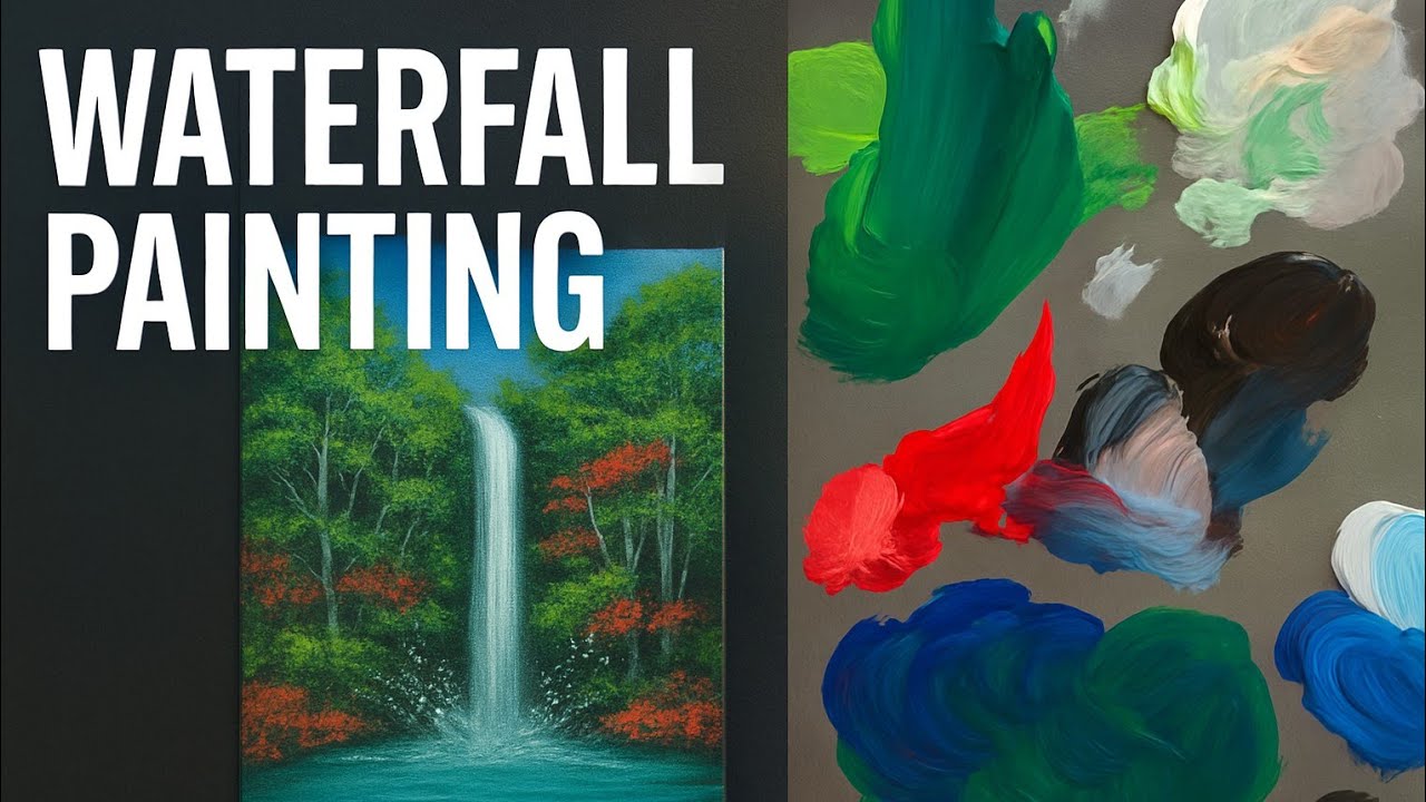FULL PAINTING PROCESS USING ONLY PRIMARY COLORS, WHITE & BLACK #colortheory #arttutorial #art