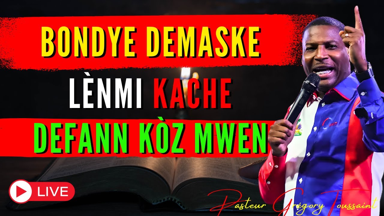 Bondye Demaske Lènmi Kache - Defann Kòz Mwen! | Priyè Pwisan | Pasteur Grégory Toussaint
