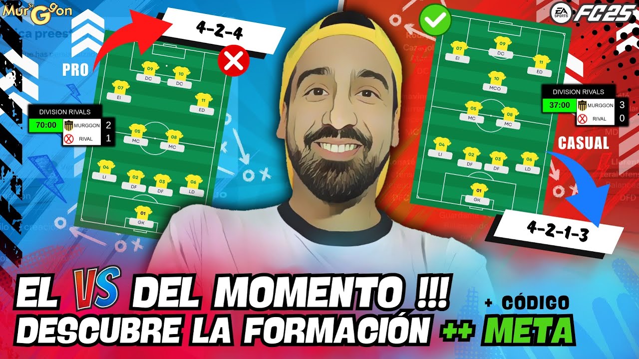 QUE FORMACION ES MEJOR EN EA FC 25 ? 4-2-1-3 VS 4-2-4 META POST PARCHE