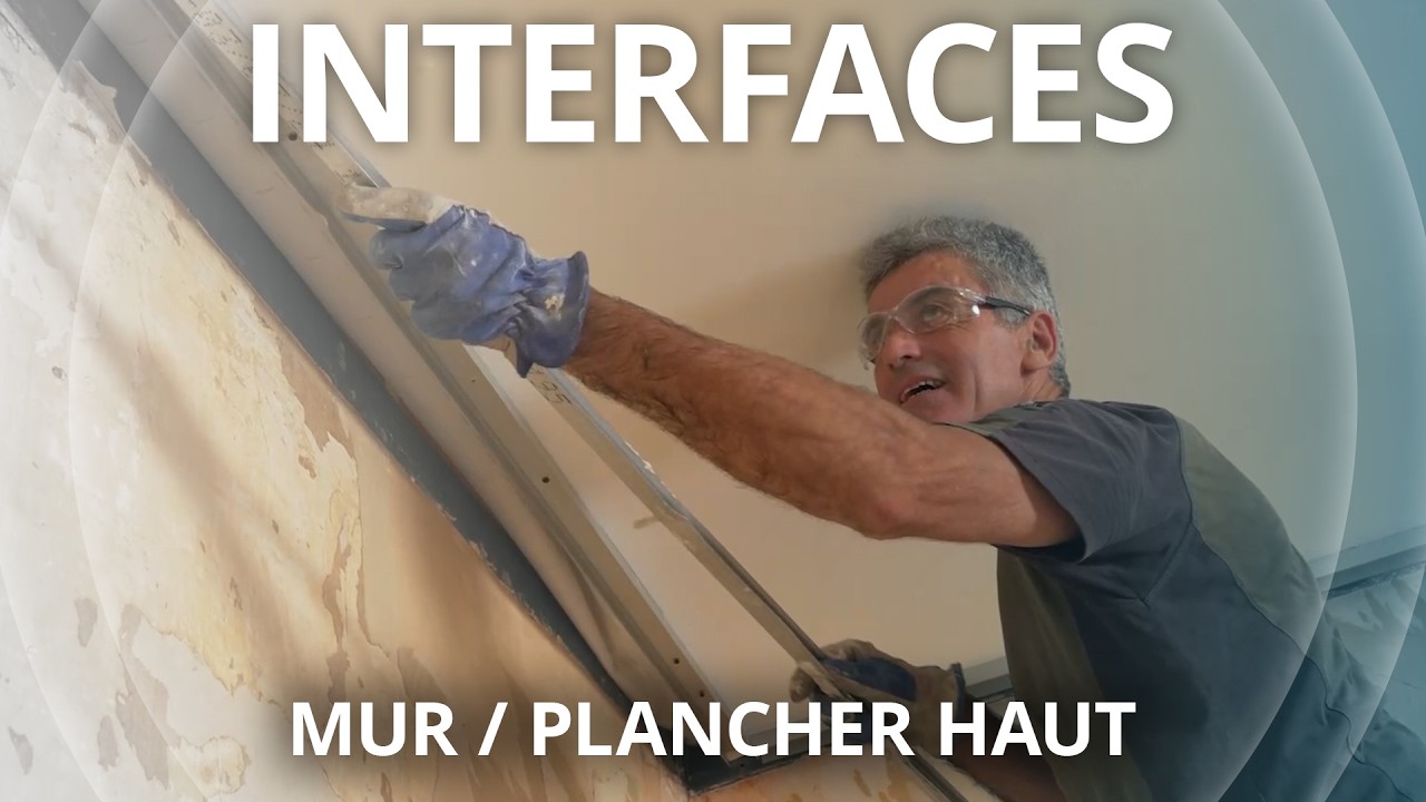Interface Plafond suspendu / Mur en isolation par l’intérieur - Rénovation par étapes