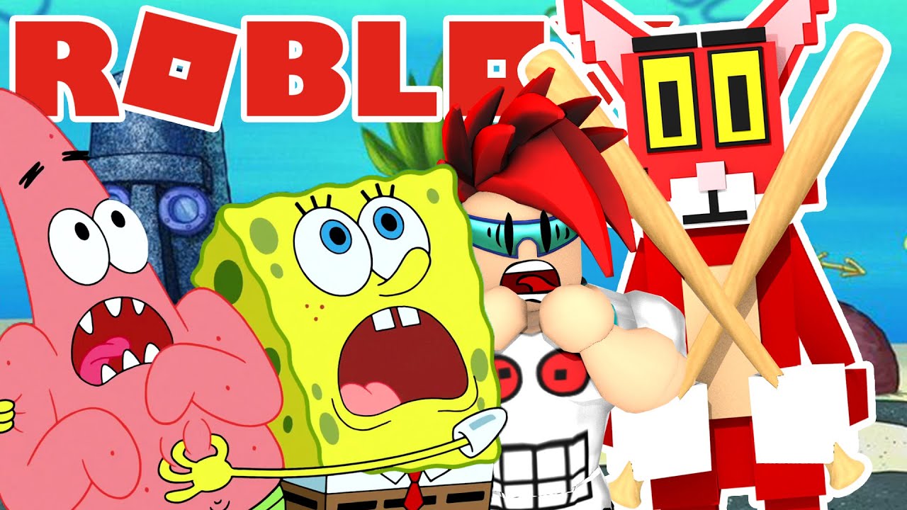 Bob Esponja me corre de Fondo de Bikini | Roblox Kitty Capitulo 5 | Juegos Roblox en Espa&ntilde;ol
