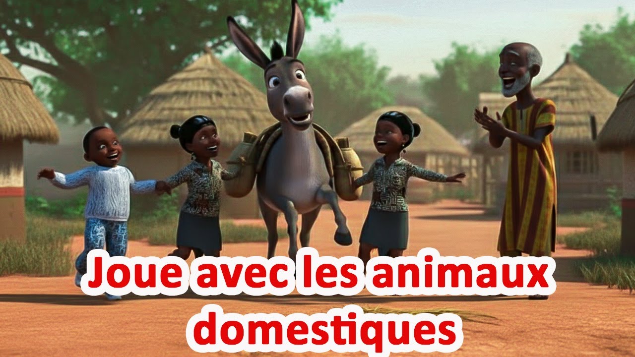 joue avec les animaux domestiques | B'ANGEL FRANÇAIS | Comptines avec bebe kameni