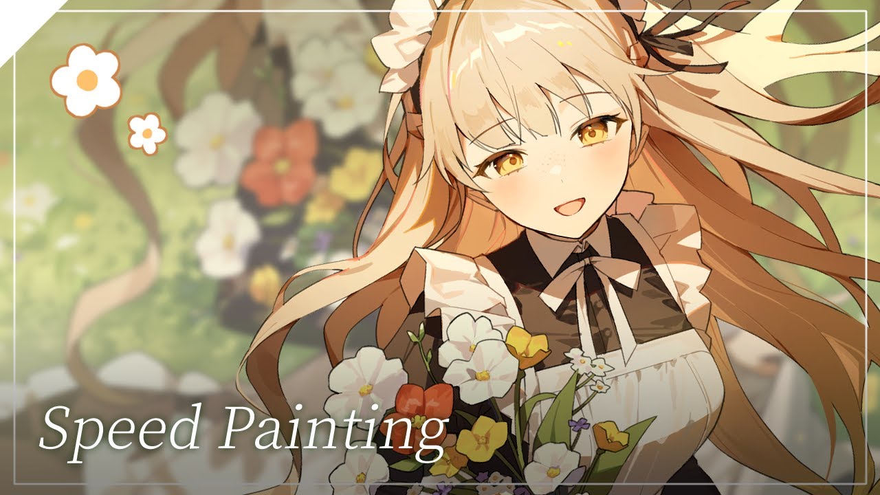 🌻메이드 소녀 스피드페인팅🌼｜Speed Painting (CLIP STUDIO)