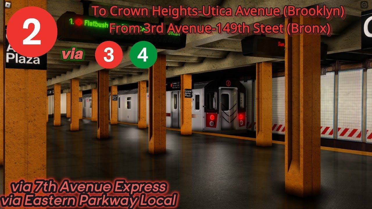 MTA NYCT R142 (2) via (3/4) From 3rd Avenue-149th Street To Utica | IRT Mainline Phase 1.6