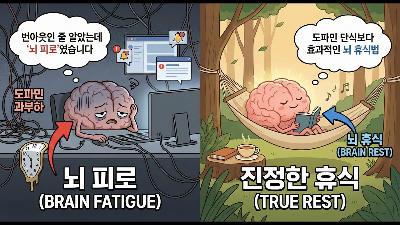 번아웃인 줄 알았는데 '뇌 피로'였습니다 : 도파민 단식보다 효과적인 뇌 휴식법