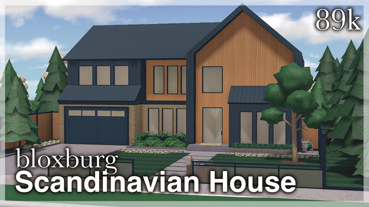 Bloxburg - Modern Scandinavian House Speedbuild (exterior) | Roblox