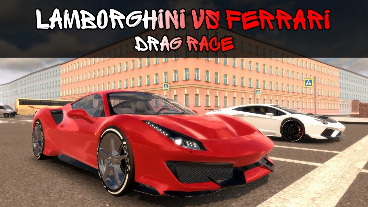 DRAG RACE FERRARI 488 VS LAMBORGHINI AVENTADOR | Tuning Club Online