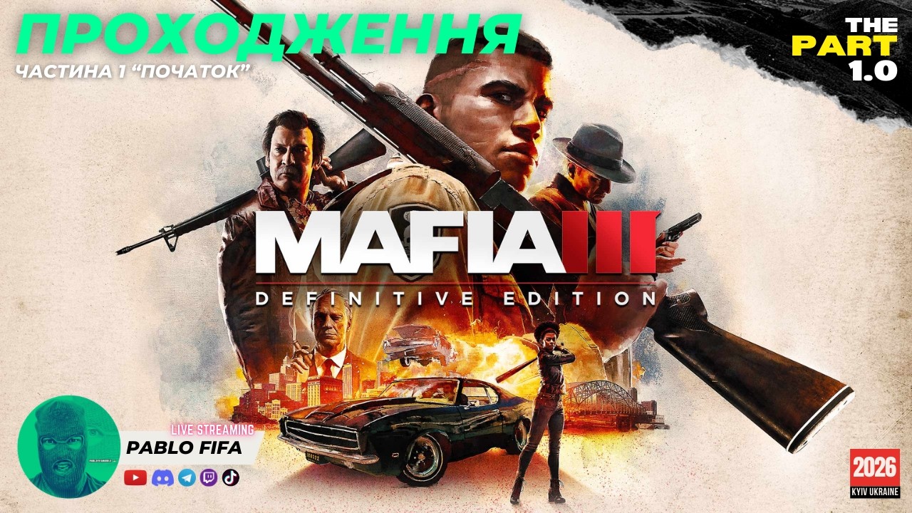 🔴LIVE FC Прохождение игры Mafia III: Definitive Edition (прогрес 0%) Глава  (главы в описании)