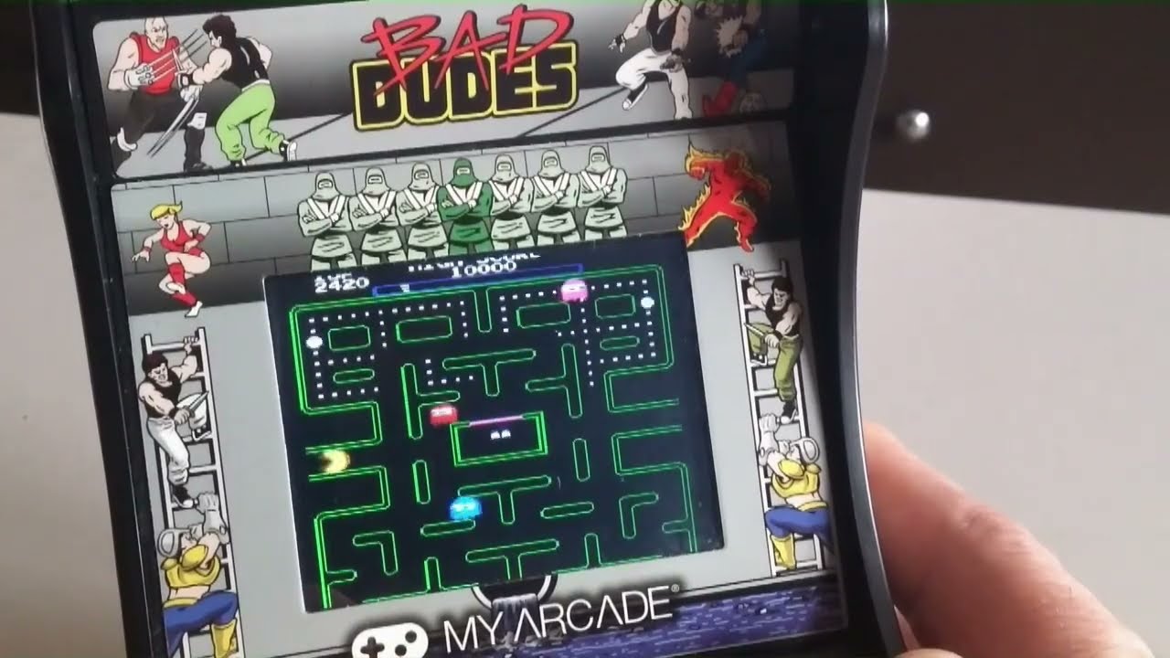 Pac Man Plus on Hacked My Arcade Bad Dudes Micro Player