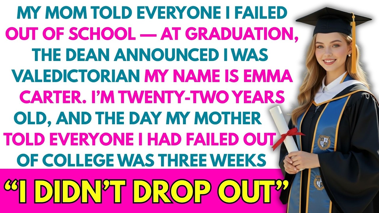 My Mom Told Everyone I Failed Out of School — At Graduation, The Dean Announced I Was Valedictorian